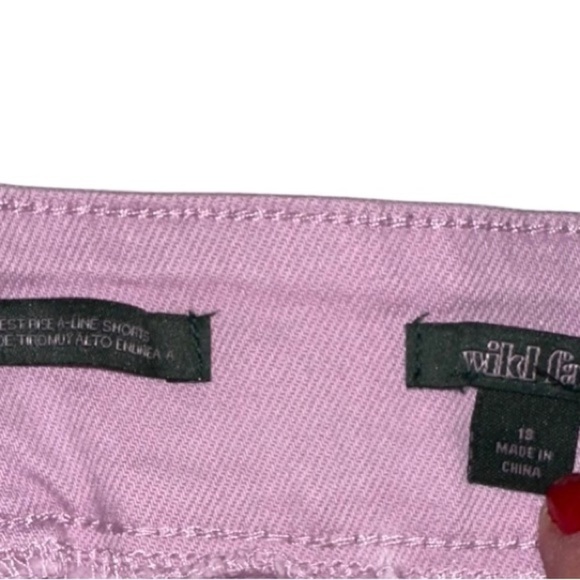 Wild Fable Super High Rise Pleated A-Line Shorts Purple - Picture 12 of 15